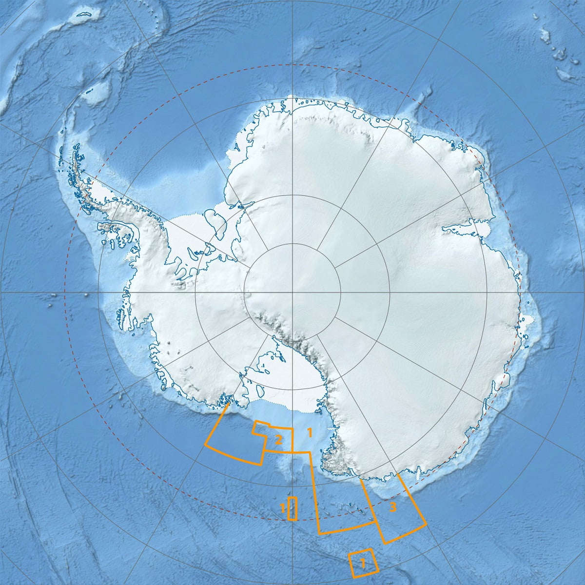 Antartica map